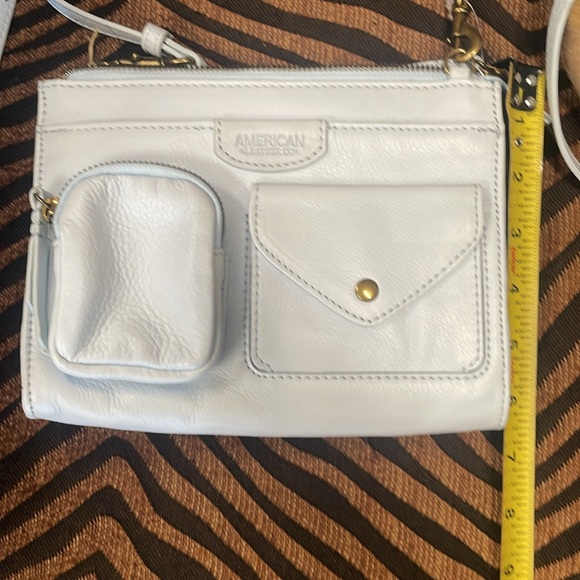 Baby Blue American Leather Co Crossbody Bag - Picture 7 of 7